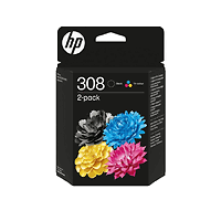 Консуматив, HP 308 Black/Tri-Color Original Ink Cartridge Combo 2-Pack